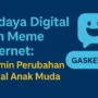 ilustrasi budaya digital dan meme internet